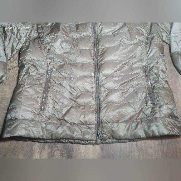 MORE by Siste's Italian Metallic Bronze Puffer Winter Coat Size Medium - Picture 6 of 10